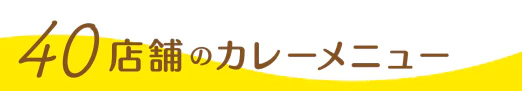 40店舗のカレーメニュー